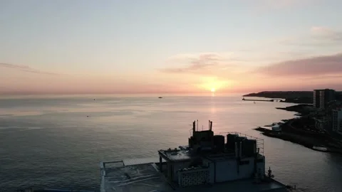 Sunset in Malta ata the sea Stock Footage 130433600