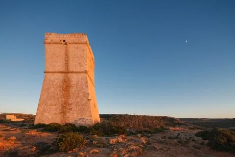 Sunset in malta Stock Photos