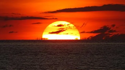 Sunset in Manado City 5 Stock Photos