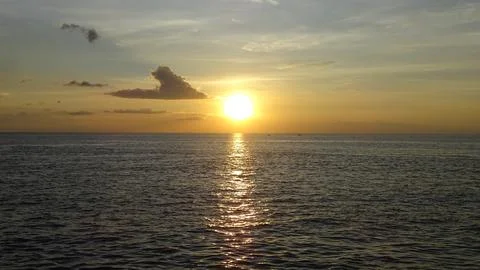 Sunset in Manado City Stock Photos