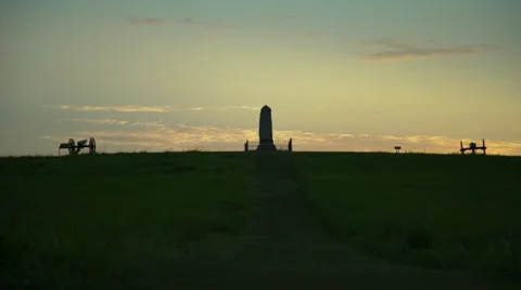 Sunset Manassas Battlefield Stock Footage 66609163