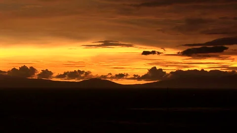 Sunset with Manila Bay Philippines Video stock 327888090