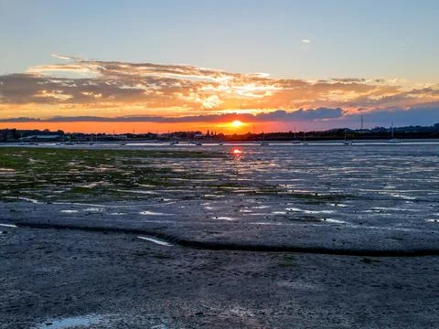 Sunset at Manningtree Foto stock