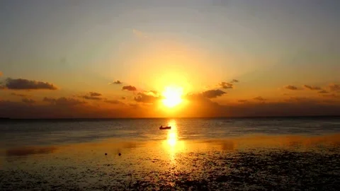 Sunset in marina beach Stock-Footage 204101029