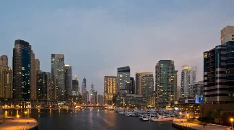 Sunset from the Marina Bridge HD Stock Footage 18187461