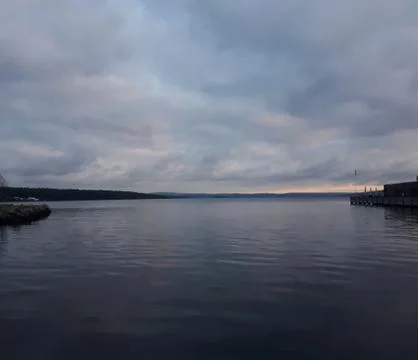 Sunset in the marina Stock Photos