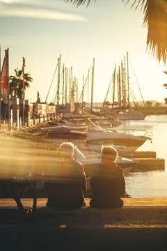 Sunset Marina Stock Photos