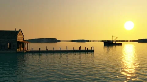 Sunset on marrs Stock Footage 153797033