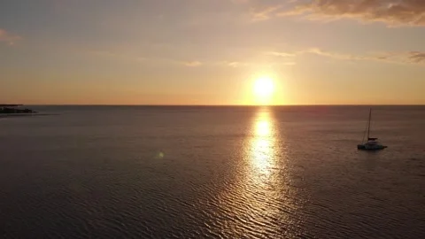 Sunset Mauritius Stock Footage 300168705