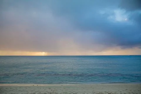Sunset in Mauritius Stock Photos