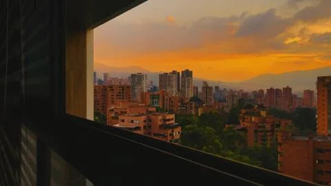 SUNSET IN MEDELLÍN Stock Photos