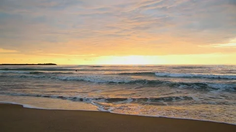 A sunset in the Mediterranean Stock Footage 64597476