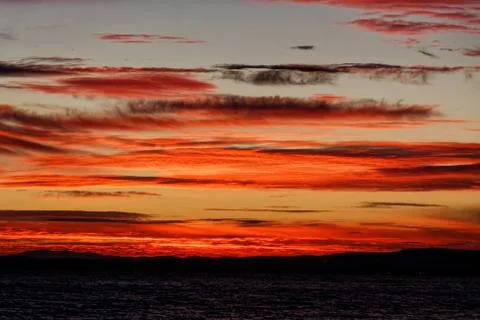 Sunset on the Mediterranean Stock Photos
