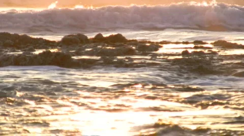 Sunset at Mediterranean Sea.  Stock Footage 750314