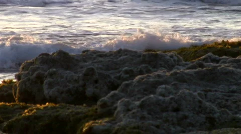 Sunset at Mediterranean Sea.  Stock Footage 750323