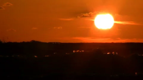 Sunset at Mediterranean Sea.  Stock Footage 750461
