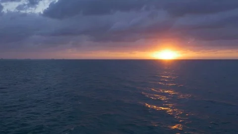 Sunset on the mediterranean sea Stock Footage 123336145