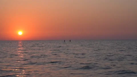 Sunset, mediterranean sea Stock Footage 146660245