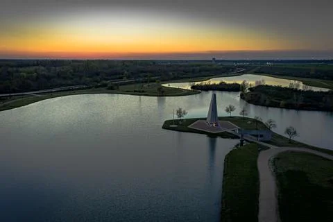 Sunset Memorial Stock Photos