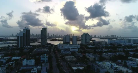 Sunset in Metro Miami Stock Footage 148748840