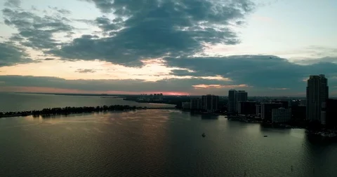 Sunset in Miami 4K Stock Footage 104620346