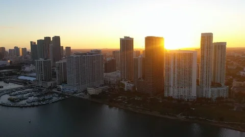 Sunset Miami 스톡 동영상 124572240