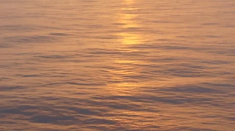Sunset in the middle of the ocean Stock Footage 8692942