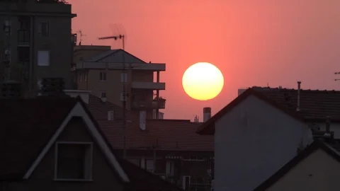 SUNSET IN MILAN Stock Footage 88821521
