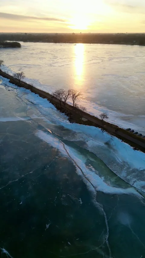 Sunset Miller's Bay Video stock 233474120