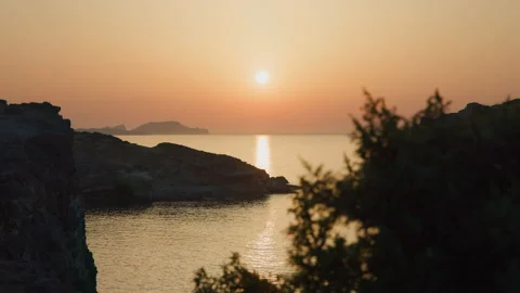 Sunset on Milos Island, Greece Stock Footage 220195658