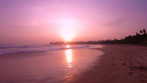 Sunset Mirissa Stockbeeldmateriaal 112713865