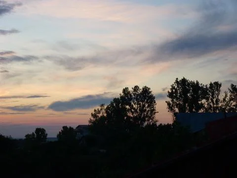 Sunset in Miroslava Фото