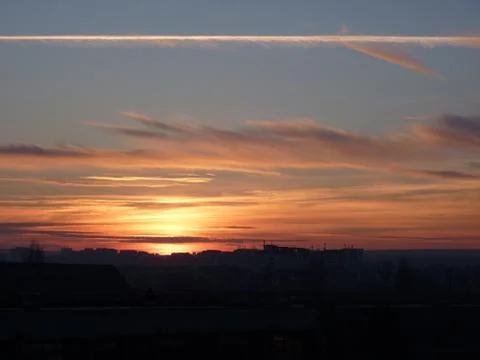 Sunset in Miroslava Stock Photos
