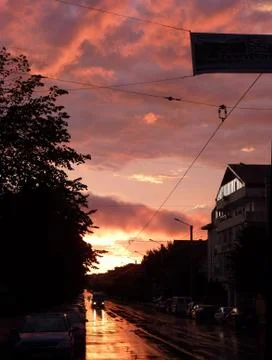 Sunset in Miroslava Stock Photos