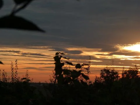 Sunset in Miroslava Foto stock