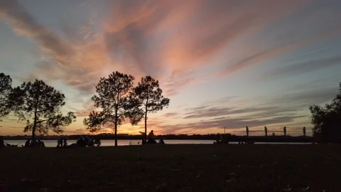 Sunset on Mississipi Stock-Footage 119240375