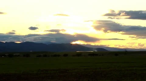 Sunset Missoula Stock Footage 10884248