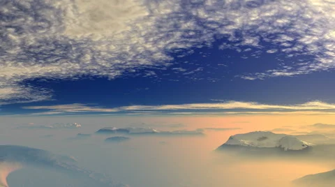 Sunset in the misty wilderness 스톡 동영상 43504253