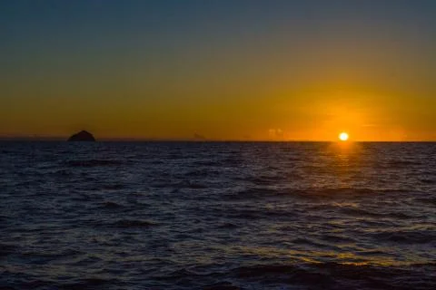 Sunset on the mitsio archipelago Stock Photos