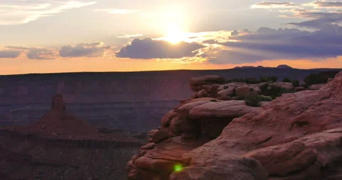 Sunset in Moab, Utah Stock Footage 44234680