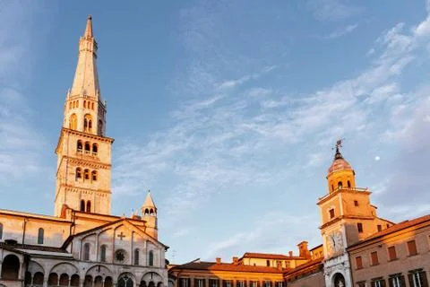 Sunset in Modena, Emilia Romagna, Italy Foto stock