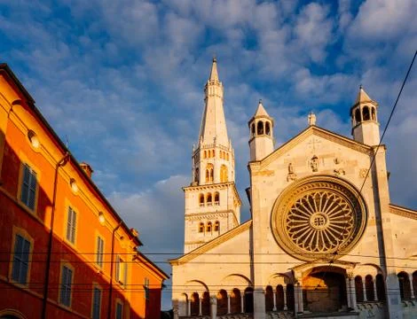 Sunset in Modena, Emilia Romagna, Italy Fotos Stock
