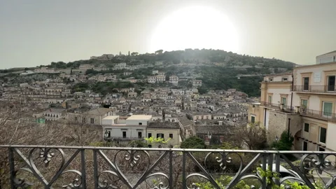 Sunset in Modica Sicily Stock Footage 273286348