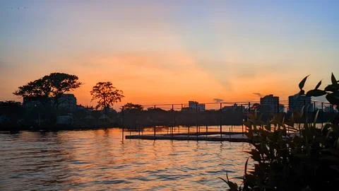 Sunset moment Stock Photos