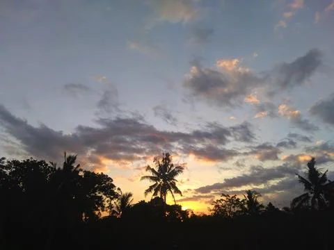 Sunset at the Moments Stockfoto's