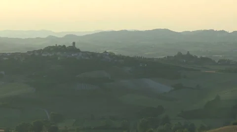 Sunset in Monferrato Stock Footage 59683517