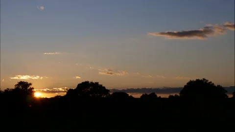 Sunset in Monfragüe NP, Spain Stock Footage 171455315