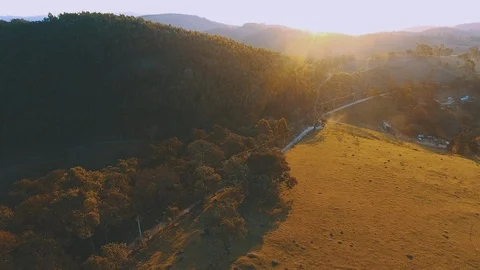 Sunset in a Montain Video stock 108805565