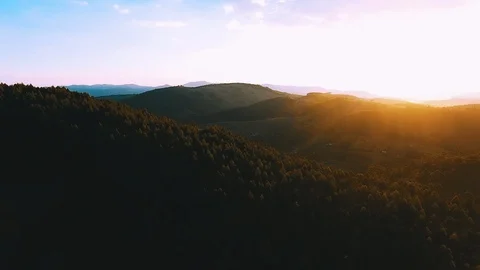 Sunset in a Montain Video stock 108805682