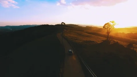 Sunset in a Montain Video stock 108806172